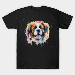 St. Bernard Bright Water Color T-Shirt